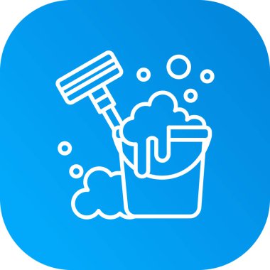 İngiliz anahtarı ve mavi arka planda izole edilmiş tornavida ikonlu beyaz çizgi boya kutusu. Ayarlama, servis, bakım, onarım, onarım. mavi