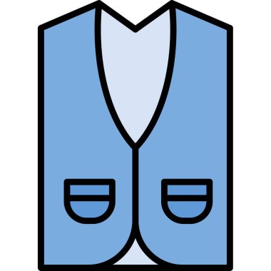 Ceket simge vektör çizim