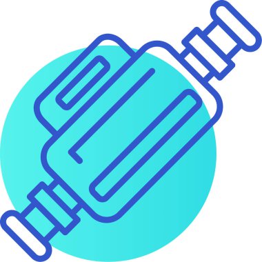 Bir dolgu simgesinin vektör illüstrasyonu