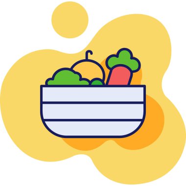 Kase meyve ikonu - taslak biçiminde