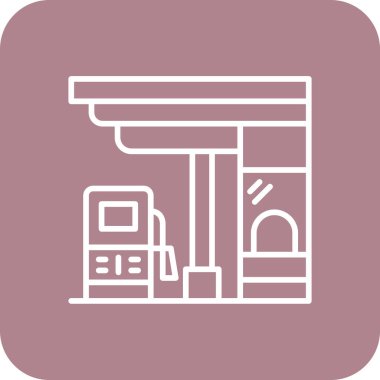 Bina. Web simgesi basit illüstrasyon