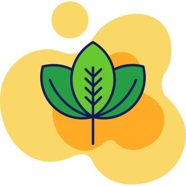 Bir bitkinin vektör illüstrasyonu