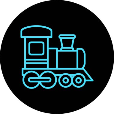 tren simgesi vektör illüstrasyonu
