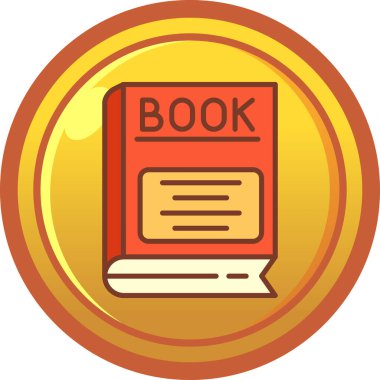 Kitap. Web simgesi basit illüstrasyon