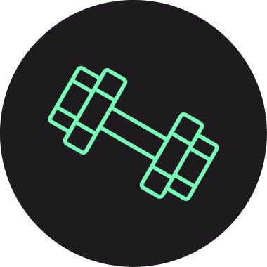 dambıl simgesi, vektör illüstrasyonu basit tasarım