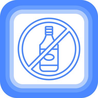 hiçbir alkol işareti simgesi
