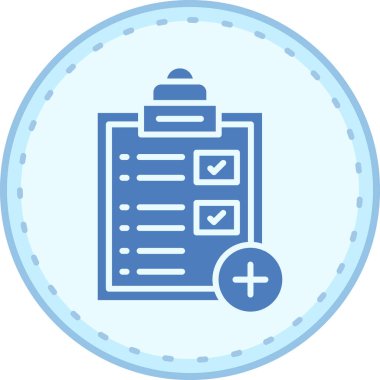 Kontrol listesi simgesinin vektör illüstrasyonu