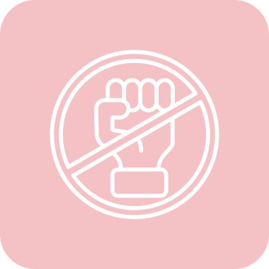 Bir el simgesinin vektör illüstrasyonu