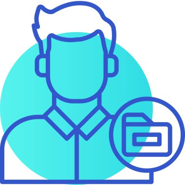 Hesap adamı profil simgesi - taslak biçimi