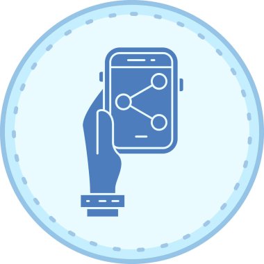 Akıllı saat. Web simgesi basit tasarım