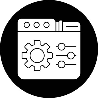 seo modern simgesinin vektör illüstrasyonu