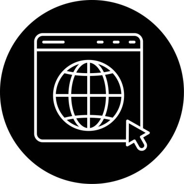 Tarayıcı tarayıcı web tarayıcı simgesi ana hat biçiminde
