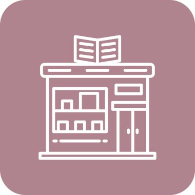 Kitabın vektör illüstrasyon simgesi