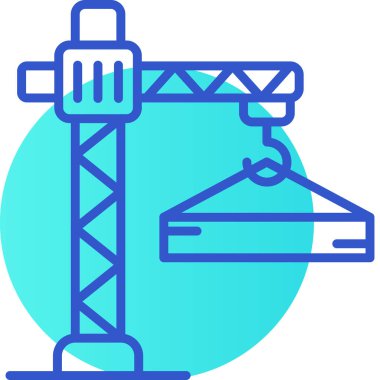 bina inşaat simgesi düz biçimli