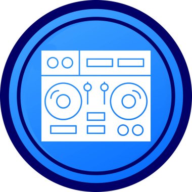 Bir müzik simgesinin vektör illüstrasyonu