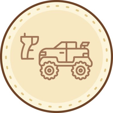 Traktör web vektör illüstrasyonu