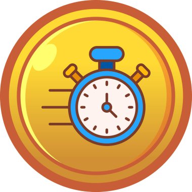 Bir saatin vektör illüstrasyonu