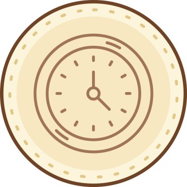 zaman simgesi, vektör illüstrasyonu