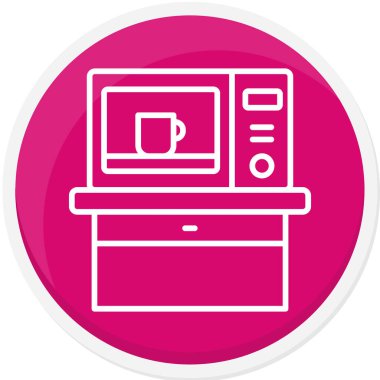 Yazıcı. Web simgesi basit illüstrasyon