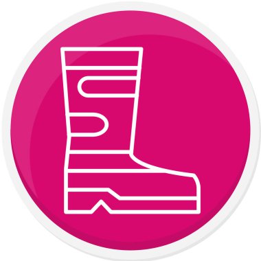 kauçuk çizme ikonu vektör çizimi