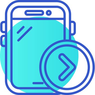 akıllı telefon simgesi vektör illüstrasyonu