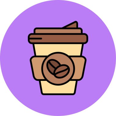 vektör kahve bardağı simgesi