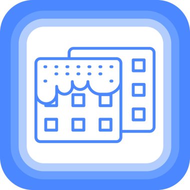 Bina. Web simgesi basit illüstrasyon