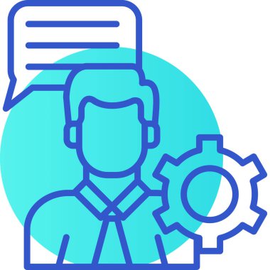 İş simgesinin vektör illüstrasyonu, kavram