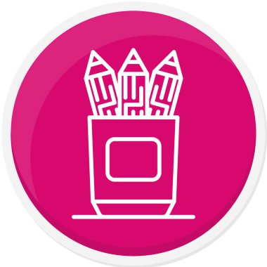 Kalem. Web simgesi basit illüstrasyon