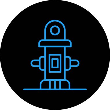 Benzersiz Robot Vektör Satırı Simgesi