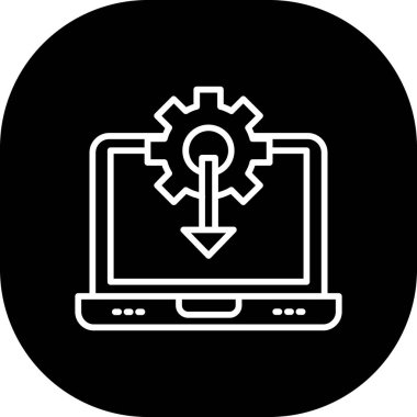 Web geliştirme simgesi vektör illüstrasyonu