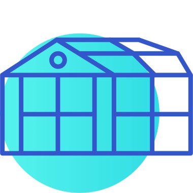 Bir ev simgesinin vektör illüstrasyonu