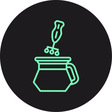 Benzersiz kahve makinesi vektör simgesi