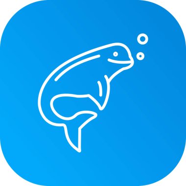 Beyaz arka planda izole edilmiş çizgi denizanası ikonu. Renkli taslak konsepti. Vektör.