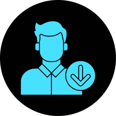 Vektör Adam Simgesi illüstrasyonu