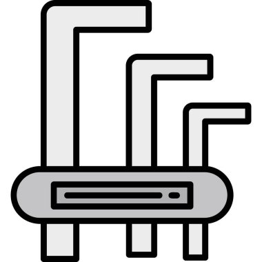 Elektrikli ısıtıcı simgesi, anahat stili