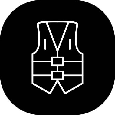 Sırt çantasının siyah beyaz simgesinin vektör çizimi