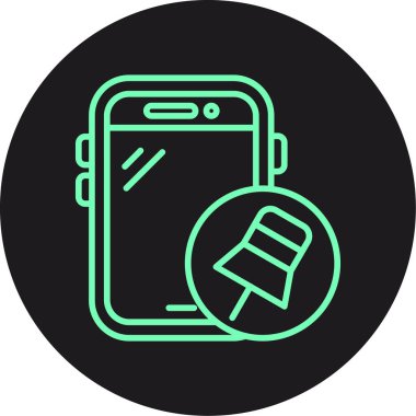 Vektör Mobil simge illüstrasyonu