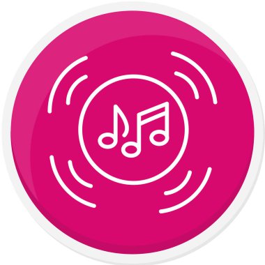 Müzik simgesinin vektör illüstrasyonu