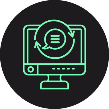 trend düz vektör seo simgesi...