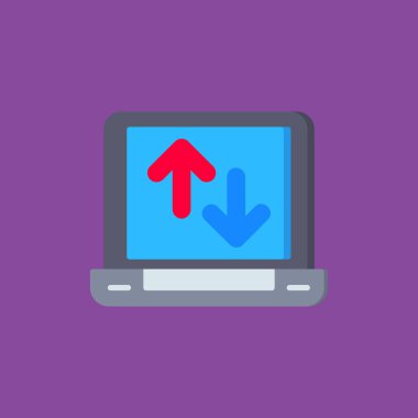 ok indirme simgesi vektörü izole edildi.