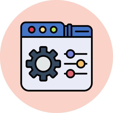 seo modern simgesinin vektör illüstrasyonu