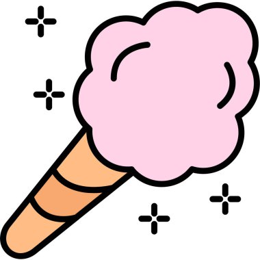 Dondurma. vektör illüstrasyonu