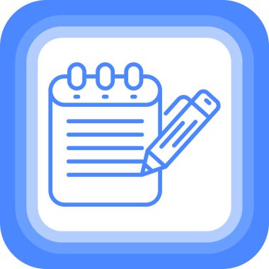 Kalem. Web simgesi basit illüstrasyon