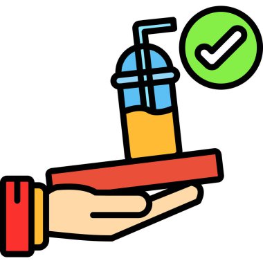 Dolu el simgesini kontrol et - taslak biçimi