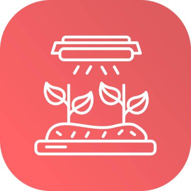 güzel bahçe vektör çizgisi simgesi