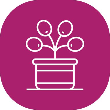 Bir pot simgesinin vektör illüstrasyonu