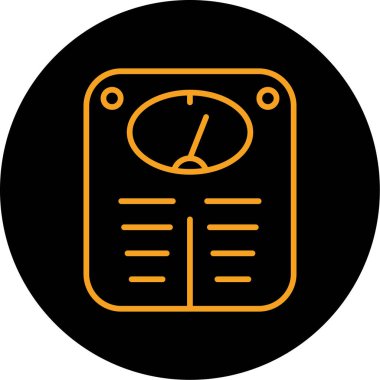 Bir saat simgesinin vektör illüstrasyonu