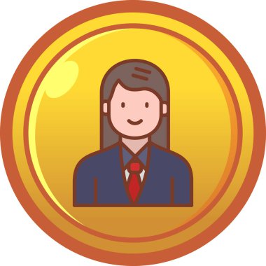 avatar kadın vektör illüstrasyonu