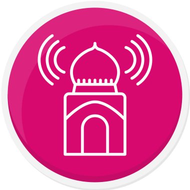 Cami simgesi vektör illüstrasyonu